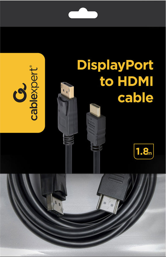 Cablexpert DisplayPort to HDMI Cable - 1.8M