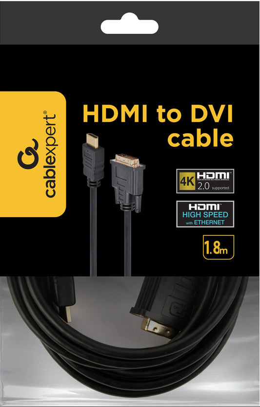 Cablexpert HDMI To DVI Cable - 1.8M