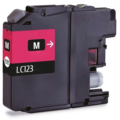 Brother LC-123 compatible Magenta ink cartridge
